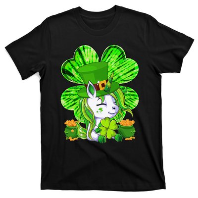 Unicorn Leprechaun Lepricorn Shamrock St Patricks Day T-Shirt