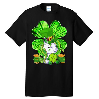 Unicorn Leprechaun Lepricorn Shamrock St Patricks Day Tall T-Shirt