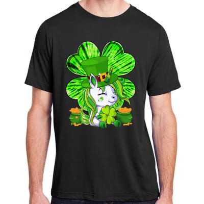 Unicorn Leprechaun Lepricorn Shamrock St Patricks Day Adult ChromaSoft Performance T-Shirt