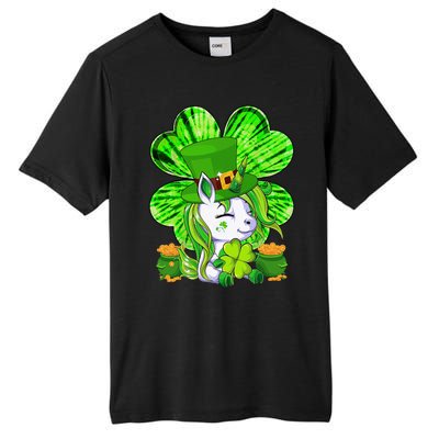 Unicorn Leprechaun Lepricorn Shamrock St Patricks Day Tall Fusion ChromaSoft Performance T-Shirt