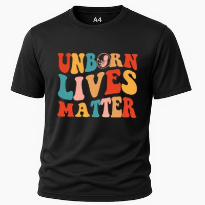 Unborn Lives Matter Anti Rights Prolife Cooling Performance Crew T-Shirt