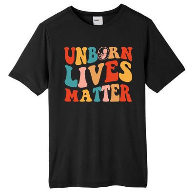 Unborn Lives Matter Anti Rights Prolife Tall Fusion ChromaSoft Performance T-Shirt