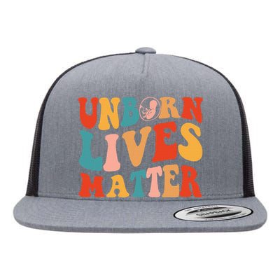 Unborn Lives Matter Anti Rights Prolife Flat Bill Trucker Hat