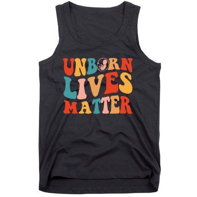 Unborn Lives Matter Anti Rights Prolife Tank Top