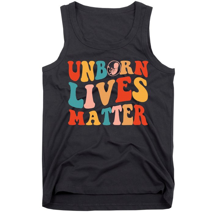 Unborn Lives Matter Anti Rights Prolife Tank Top