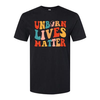 Unborn Lives Matter Anti Rights Prolife Softstyle CVC T-Shirt