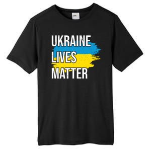 Ukraine Lives Matter Tall Fusion ChromaSoft Performance T-Shirt