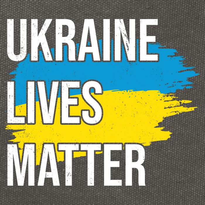Ukraine Lives Matter Cotton Canvas Backpack
