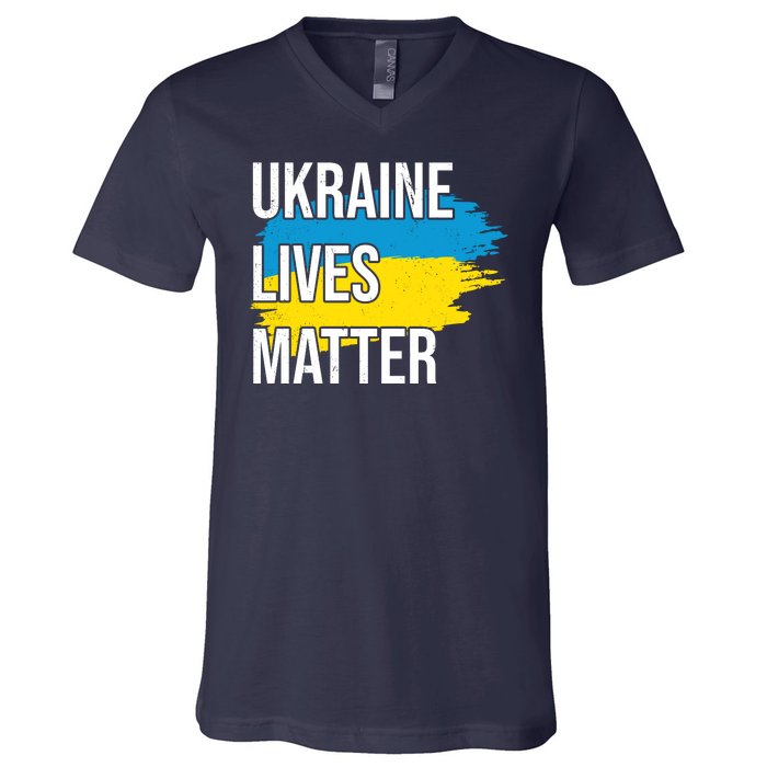 Ukraine Lives Matter V-Neck T-Shirt