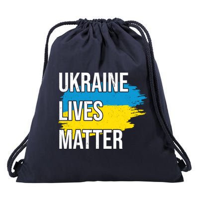Ukraine Lives Matter Drawstring Bag