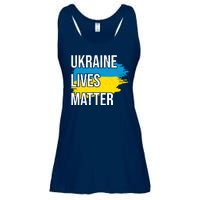 Ukraine Lives Matter Ladies Essential Flowy Tank