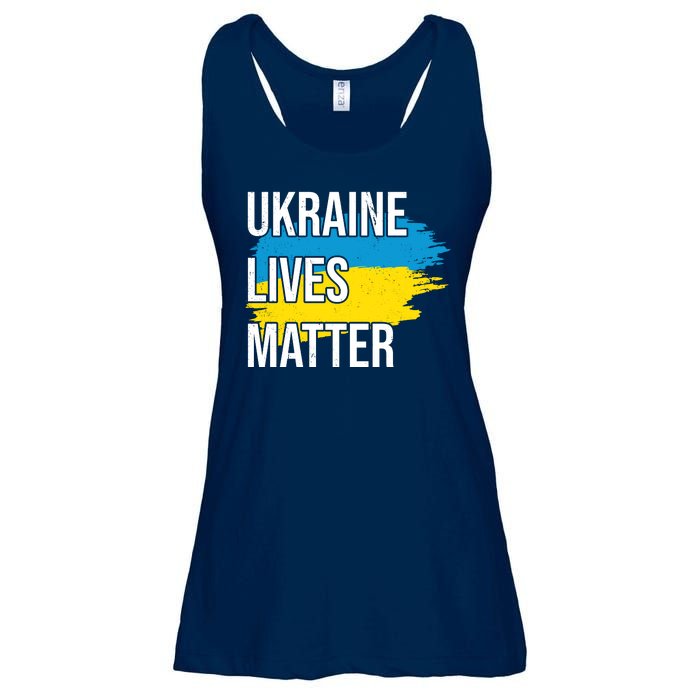 Ukraine Lives Matter Ladies Essential Flowy Tank