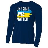 Ukraine Lives Matter Cooling Performance Long Sleeve Crew