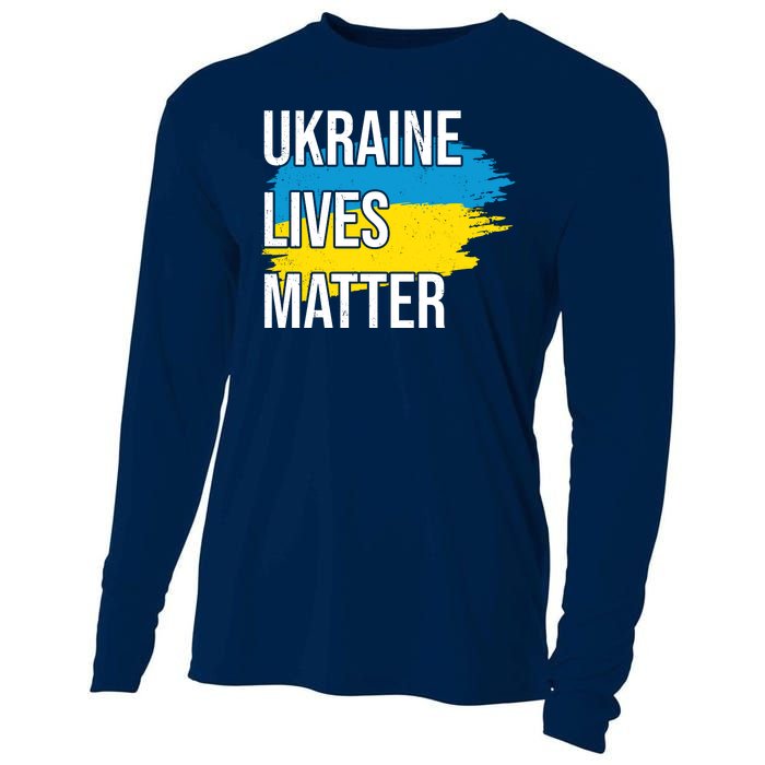 Ukraine Lives Matter Cooling Performance Long Sleeve Crew