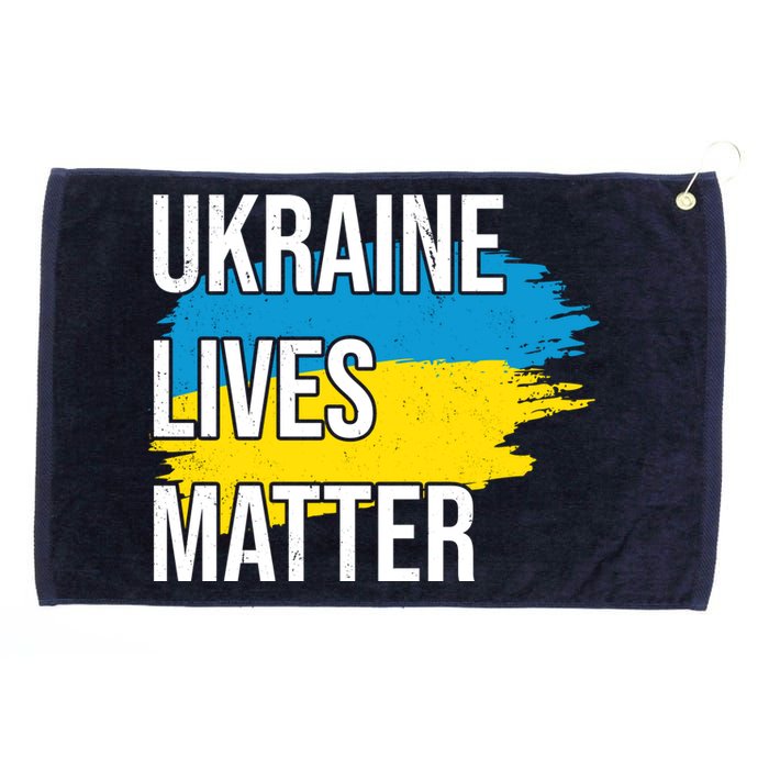 Ukraine Lives Matter Grommeted Golf Towel