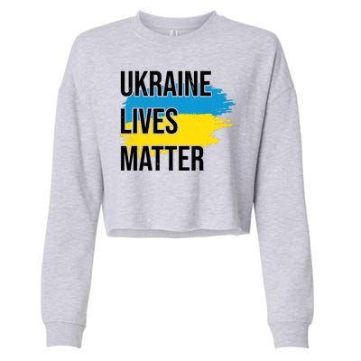 Ukraine Lives Matter Cropped Pullover Crew