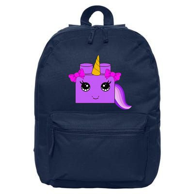 Unicorn Lover Master Builder Block Brick Building 16 in Basic Backpack