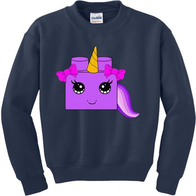 Unicorn Lover Master Builder Block Brick Building Kids Sweatshirt