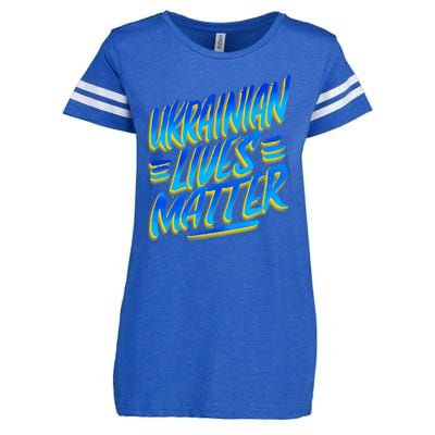 Ukrainian Lives Matter Enza Ladies Jersey Football T-Shirt