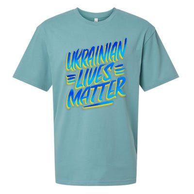 Ukrainian Lives Matter Sueded Cloud Jersey T-Shirt