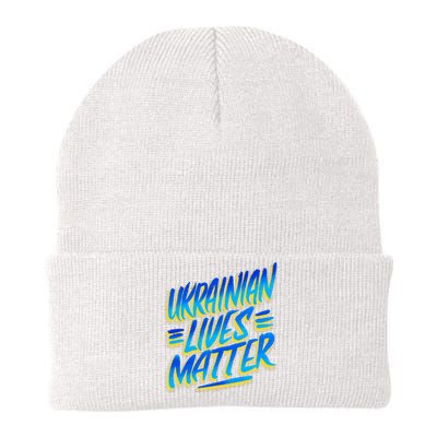 Ukrainian Lives Matter Knit Cap Winter Beanie