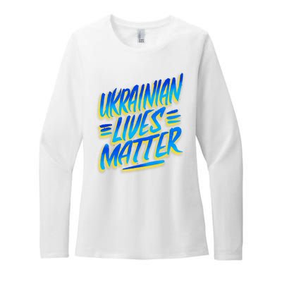 Ukrainian Lives Matter Womens CVC Long Sleeve Shirt