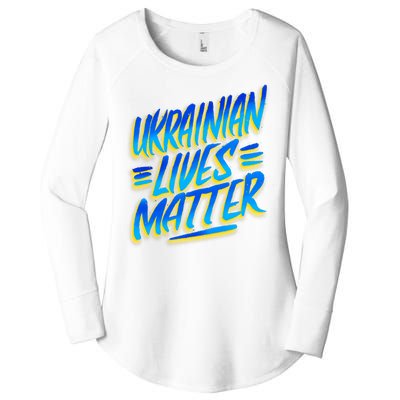 Ukrainian Lives Matter Women's Perfect Tri Tunic Long Sleeve Shirt