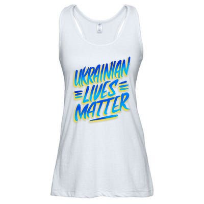 Ukrainian Lives Matter Ladies Essential Flowy Tank