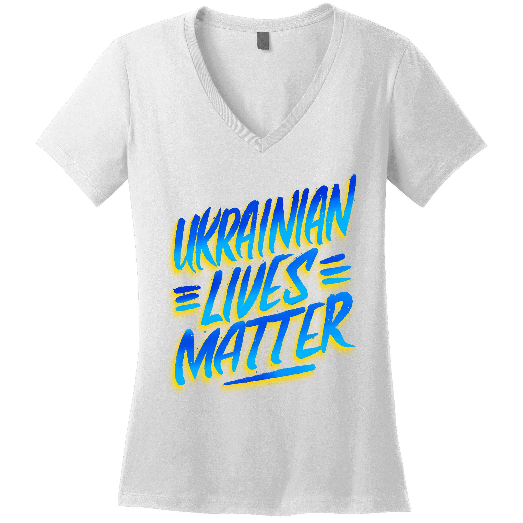 Ukrainian Lives Matter Women's V-Neck T-Shirt