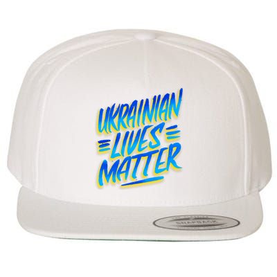 Ukrainian Lives Matter Wool Snapback Cap