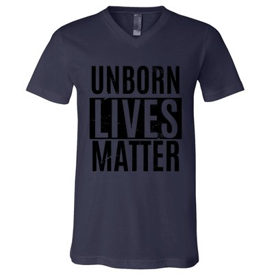 Unborn Lives Matter Antiabortion ProLife Fetus T V-Neck T-Shirt