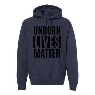 Unborn Lives Matter Antiabortion ProLife Fetus T Premium Hoodie