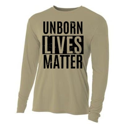 Unborn Lives Matter Antiabortion ProLife Fetus T Cooling Performance Long Sleeve Crew