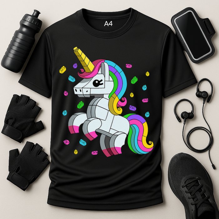 Unicorn Lover Master Builder Bricks Blocks Toy Gift Performance Shirt