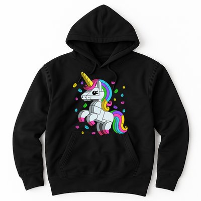 Unicorn Lover Master Builder Bricks Blocks Toy Gift Hoodie