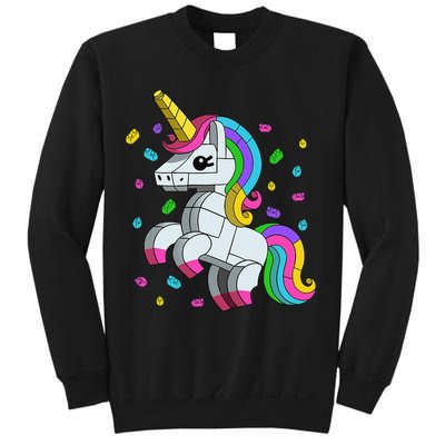 Unicorn Lover Master Builder Bricks Blocks Toy Gift Sweatshirt