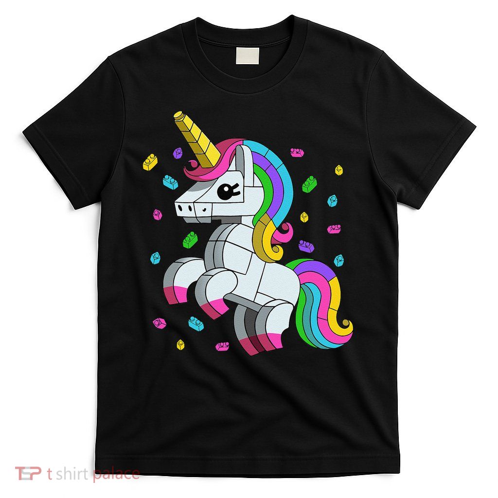 Unicorn Lover Master Builder Bricks Blocks Toy Gift T-Shirt