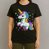 Unicorn Lover Master Builder Bricks Blocks Toy Gift T-Shirt