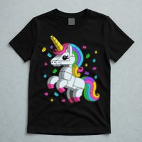 Unicorn Lover Master Builder Bricks Blocks Toy Gift T-Shirt