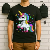 Unicorn Lover Master Builder Bricks Blocks Toy Gift T-Shirt