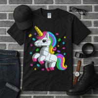 Unicorn Lover Master Builder Bricks Blocks Toy Gift Tall T-Shirt