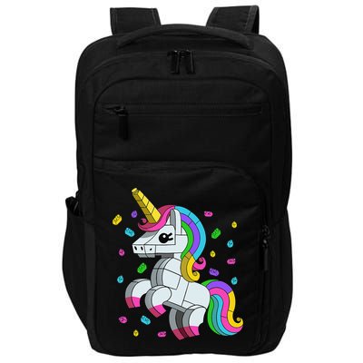 Unicorn Lover Master Builder Bricks Blocks Toy Gift Impact Tech Backpack