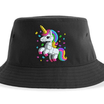 Unicorn Lover Master Builder Bricks Blocks Toy Gift Sustainable Bucket Hat