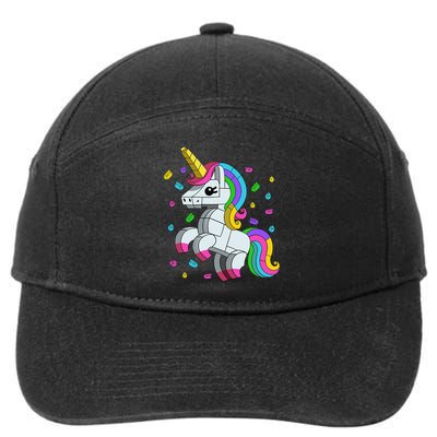 Unicorn Lover Master Builder Bricks Blocks Toy Gift 7-Panel Snapback Hat