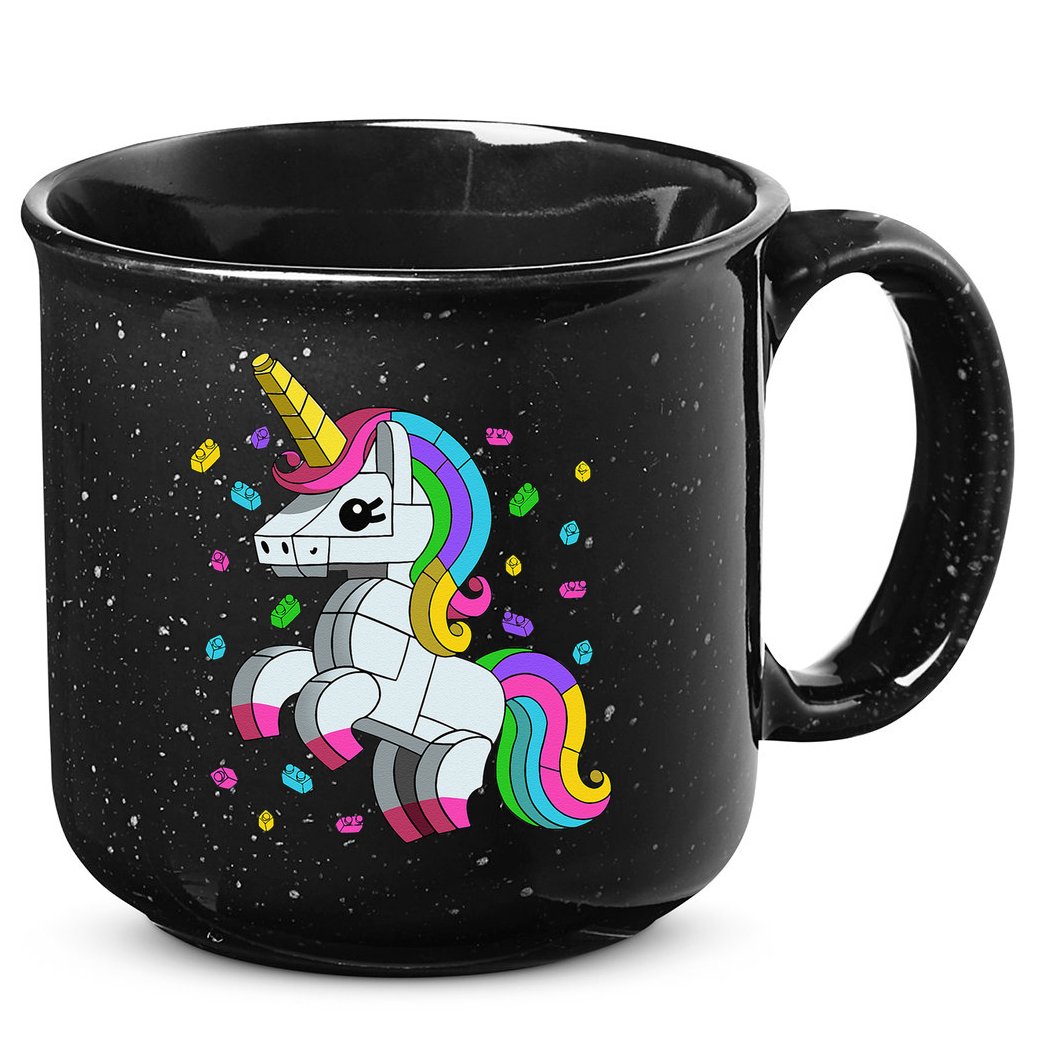 Unicorn Lover Master Builder Bricks Blocks Toy Gift 15oz Campfire Ceramic Mug