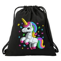 Unicorn Lover Master Builder Bricks Blocks Toy Gift Drawstring Bag