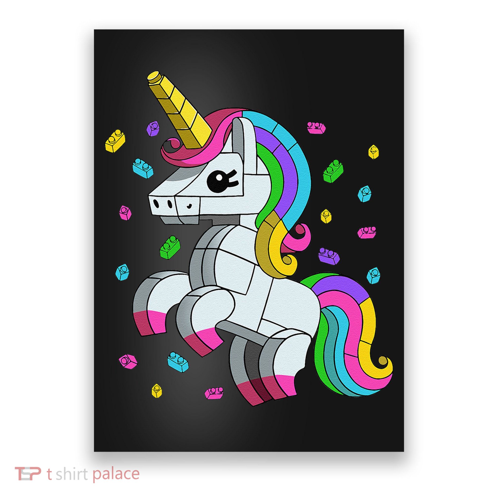 Unicorn Lover Master Builder Bricks Blocks Toy Gift Poster
