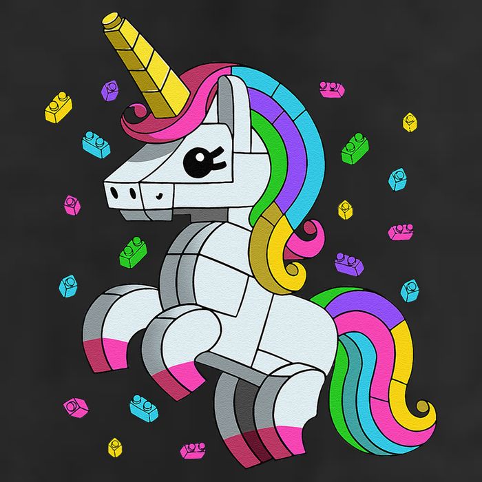 Unicorn Lover Master Builder Bricks Blocks Toy Gift Trucker Hat