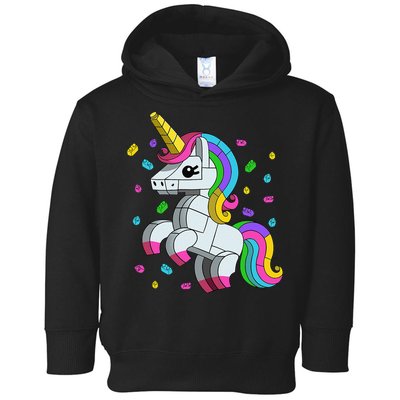 Unicorn Lover Master Builder Bricks Blocks Toy Gift Toddler Hoodie