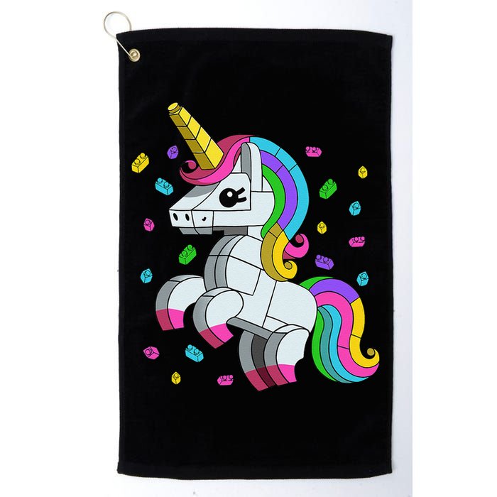 Unicorn Lover Master Builder Bricks Blocks Toy Gift Golf Towel
